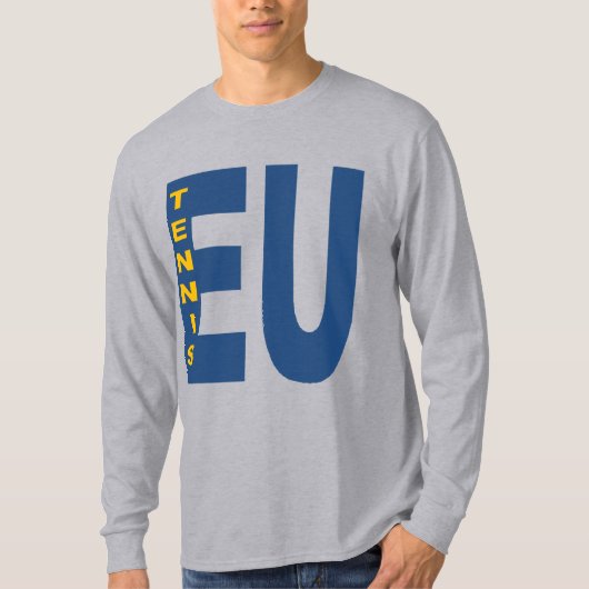 T-shirt gris manches longues EU TENNIS Tシャツ (正面)