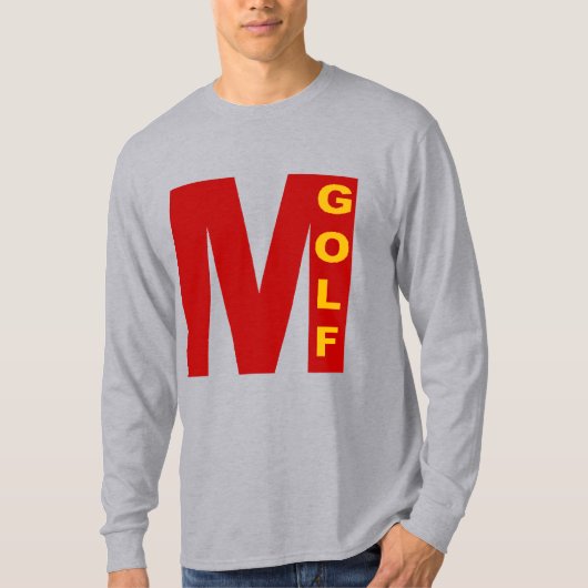 T-shirt gris manches longues   MILANO  GOLF Tシャツ (正面)