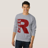 T-shirt gris pour Hommes RUGBY スウェットシャツ (正面フル)