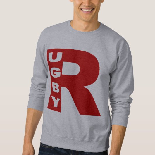 T-shirt gris pour Hommes RUGBY スウェットシャツ (正面)