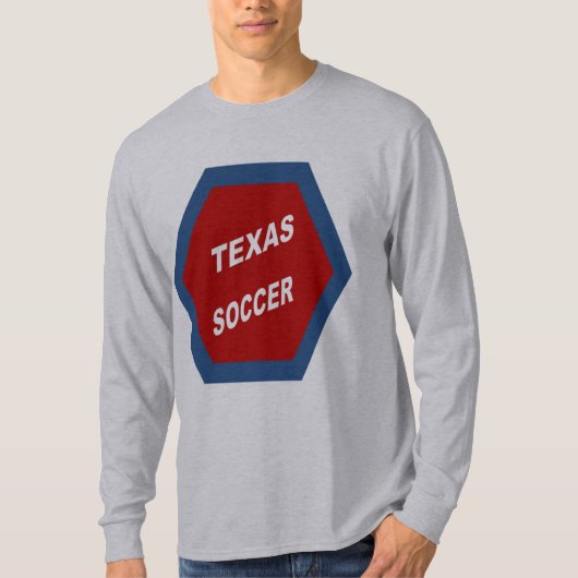 T-shirt gris TEXAS SOCCER Tシャツ (正面)
