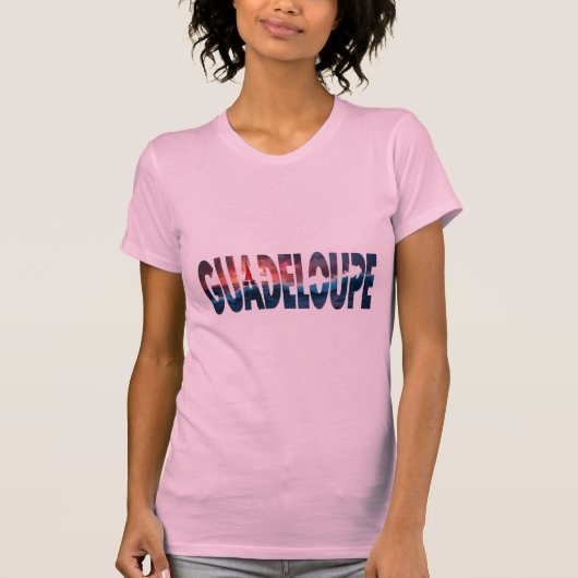 T-Shirt Guadeloupe Sunset Rose | Tee Tシャツ (正面)