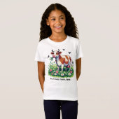 T-Shirt "Happy Cow" Pixel-Art Tシャツ (正面フル)
