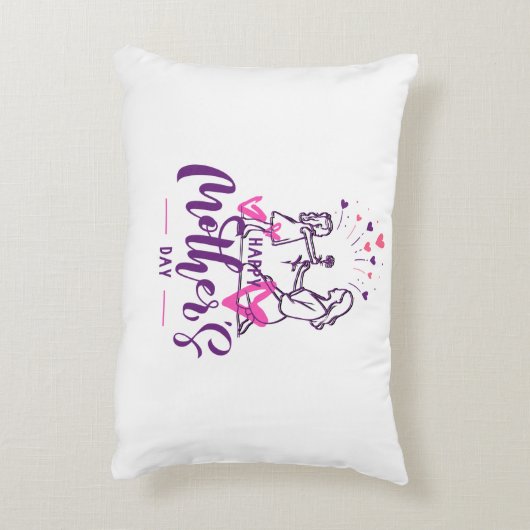 T-shirt Happy Mother day Girf  アクセントクッション (裏面(縦))