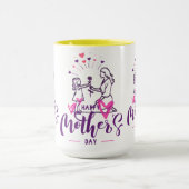 T-shirt Happy Mother day Girf マグカップ (中央)