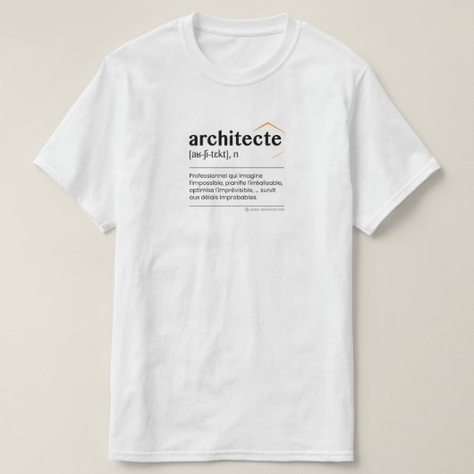 T-shirt homme Architecte Tシャツ (デザイン正面)