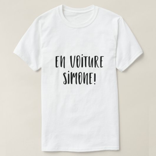 T-Shirt homme En voiture Simone Tシャツ (デザイン正面)