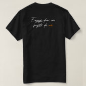 T-shirt homme "Engagé dans vo projets de vie" Tシャツ (デザイン裏面)