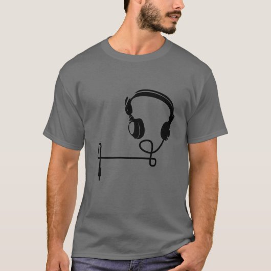 T-Shirt Homme "HeadPhones" Tシャツ (正面)
