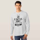 T-shirt homme "Les Papas funky sont les meilleurs" Tシャツ (正面フル)