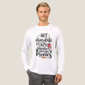 T-Shirt-Hot Chocolate & Cozy Christmas Vibes トライブレンドTシャツ (正面全体)