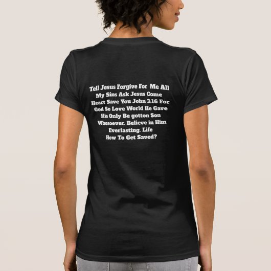 T-Shirt how to get saved Tシャツ (裏面)