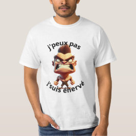 t-shirt humoristique j'peux pas je suis énervé tシャツ