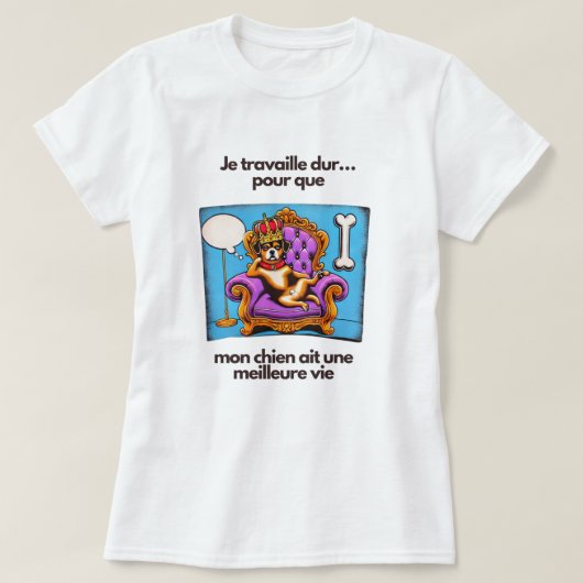 t-shirt humoristique pour femme tシャツ (デザイン正面)