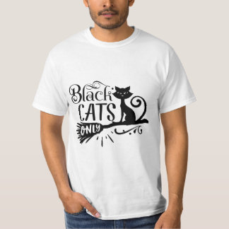 T-shirt humour halloween chat noir seulement tシャツ