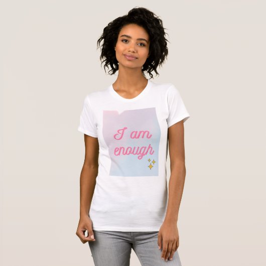 t shirt i am enough tシャツ (正面フル)