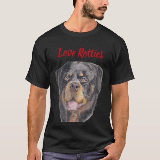 T-Shirt I love Rotties Tシャツ (正面)