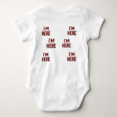 T-shirt - I’m Here – Silent presence ベビーボディスーツ (裏面)