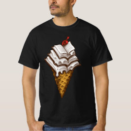 T-shirt Ice Cream Books Tシャツ