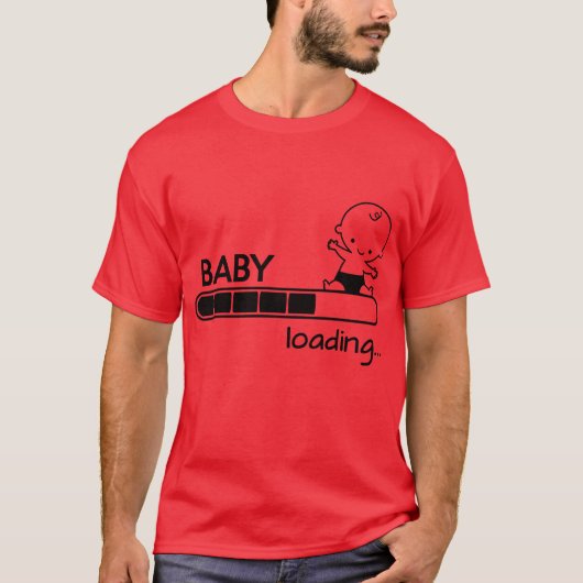 t shirt infant pregnancy child mother loading baby tシャツ (正面)