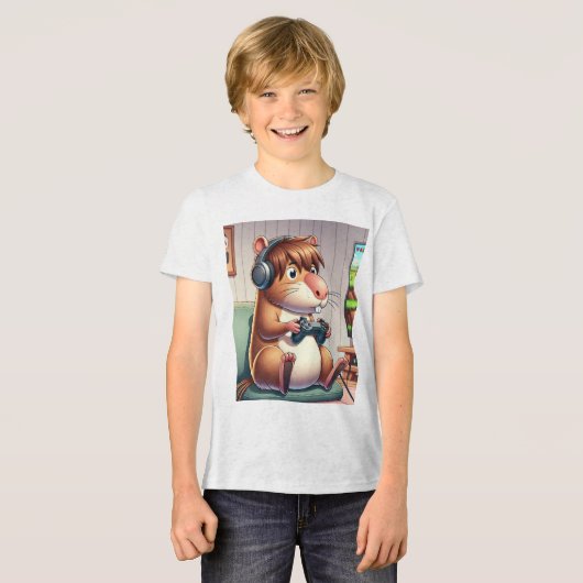 T-Shirt Infantil Clássica Gildan® 5000B – Capivara トライブレンドＴシャツ (正面全面)