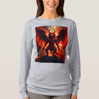 T-Shirt Infernal Winged Warrior – Fiery Demon King Tシャツ