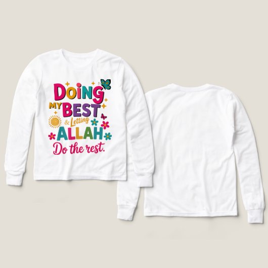 T-Shirt-Islamic Kids Clothing (デザイン 正面＆背面)