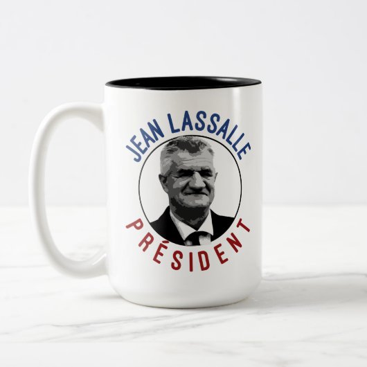 T-shirt Jean Lassalle Président 2022 ツートーンマグカップ (左)