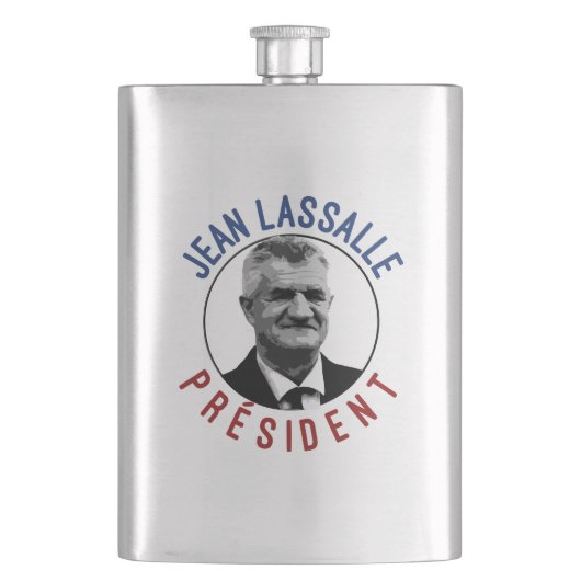 T-shirt Jean Lassalle Président 2022 フラスク (正面)