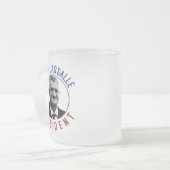 T-shirt Jean Lassalle Président 2022 フロストグラスマグカップ (正面左)