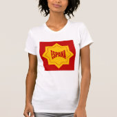 T-shirt jersey blanc FEMMES Design ESPANA Tシャツ (正面)