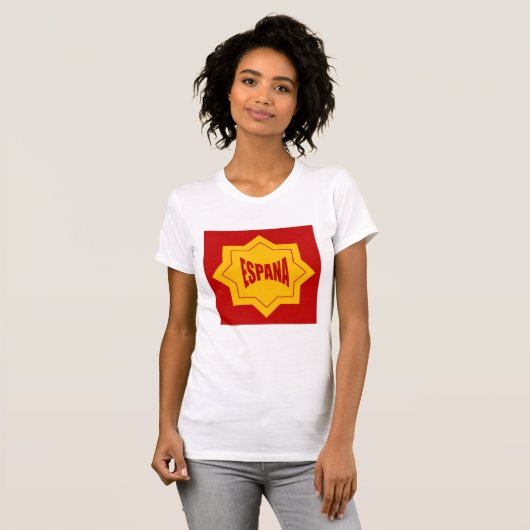 T-shirt jersey blanc FEMMES Design ESPANA Tシャツ (正面フル)