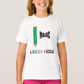T-shirt jersey blanc  MAGIC ECOLE Tシャツ (正面)