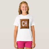 T-shirt jersey blanc SUISSE CHOCOLAT BONBONS Tシャツ (正面フル)