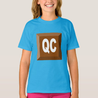 T-shirt jersey bleu QUEBEC CHOCOLAT Tシャツ