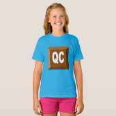 T-shirt jersey bleu QUEBEC CHOCOLAT Tシャツ (正面フル)