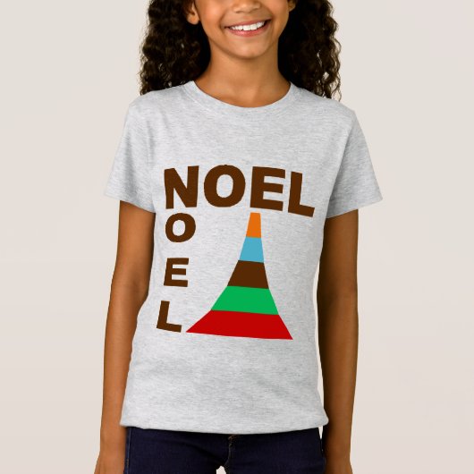 T-shirt jersey fin chiné Design NOEL GATEAUX Tシャツ (正面)