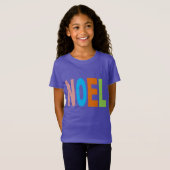 T-shirt jersey fin pourpre Design NOEL Tシャツ (正面フル)