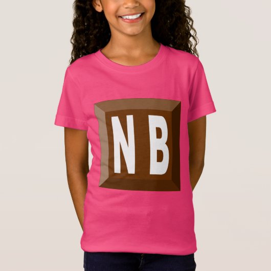 T-shirt jersey fin rose  NOUVEAU  BRUNSWICK Tシャツ (正面)