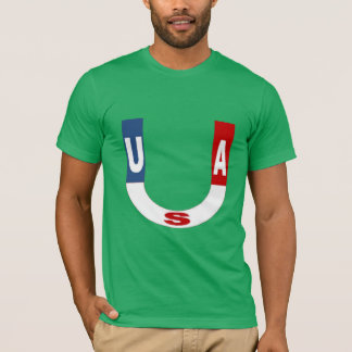 T-shirt jersey vert gazon homme DESIGN USA Tシャツ