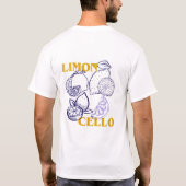T-Shirt lemon cello.  mens fashion  Tシャツ (裏面)