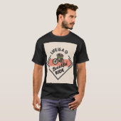 T-Shirt Life Is A Beautiful Ride Tシャツ (正面フル)