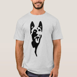 t-shirt logo malinois tête tシャツ