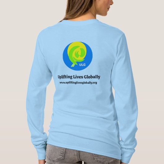 T-Shirt Long sleeve - L Blue Tシャツ (裏面)