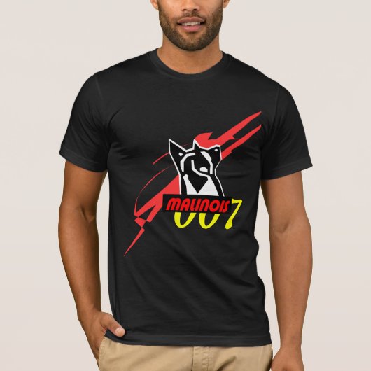 t-shirt malinois 007 tシャツ (正面)