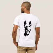 T-shirt malinois saut tシャツ (裏面フル)