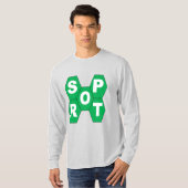 T-shirt manches longues cendre homme DESIGN   SPOR Tシャツ (正面フル)