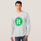 T-shirt manches longues cendre homme SOLEIL ITALIE Tシャツ (正面フル)