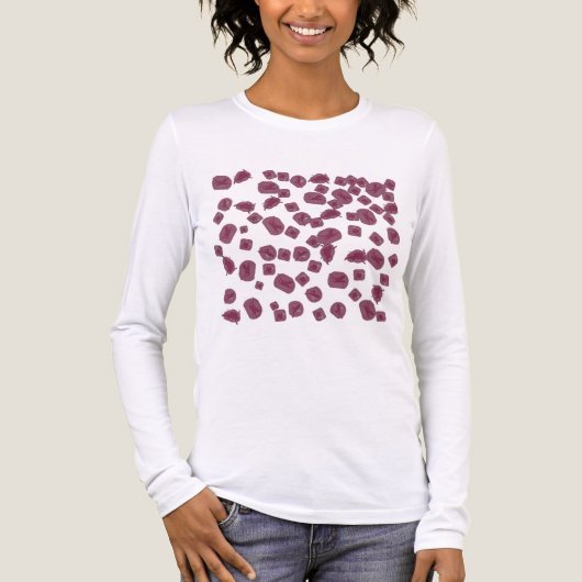 T-shirt Manches Longues Femme Fées Roses トライブレンドTシャツ (正面)