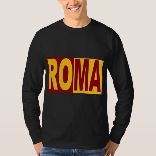 T-shirt manches longues noir ROMA Tシャツ (正面)